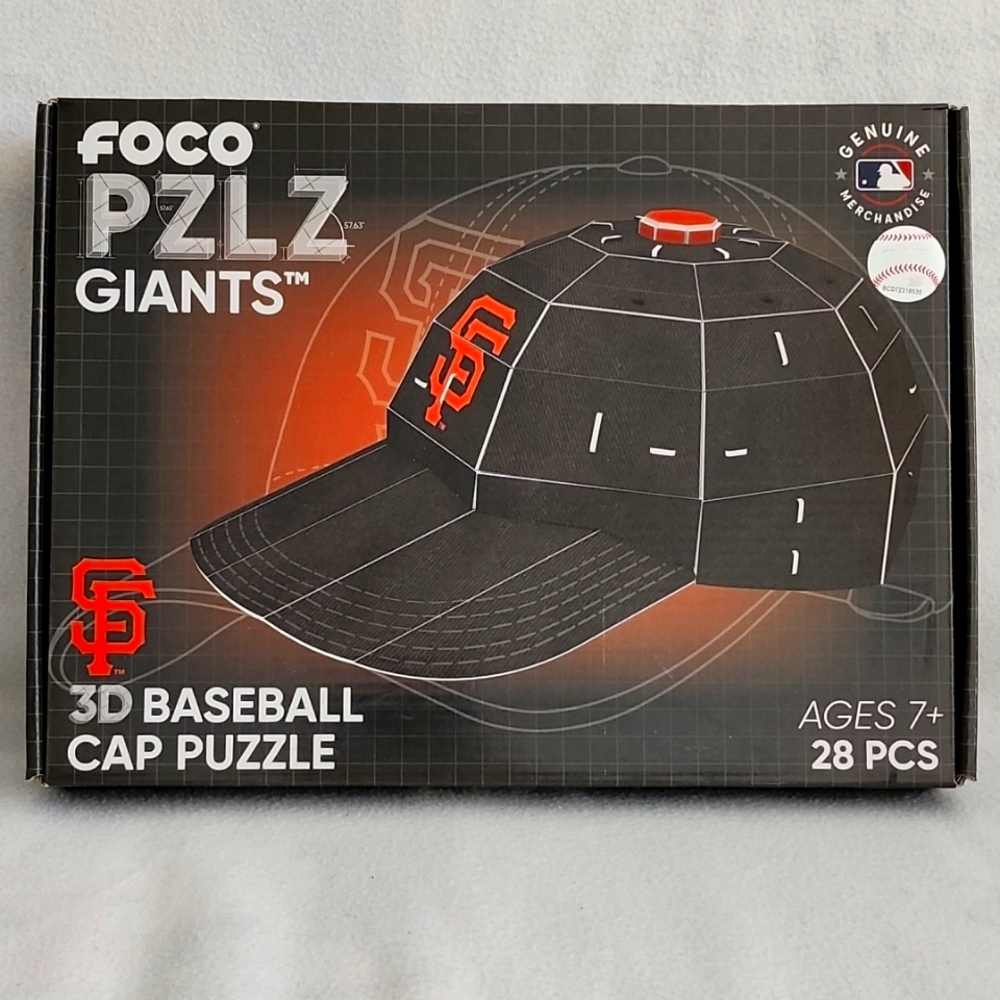 NEW MLB San Francisco Giants 3D Helmet Cap Hat Puzzle PZLZ By Foco 28 PCS